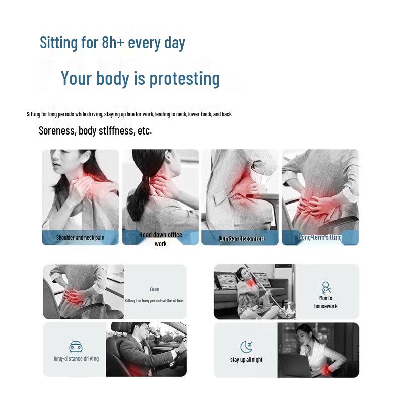 AUX Neck & Waist Massage Cushion