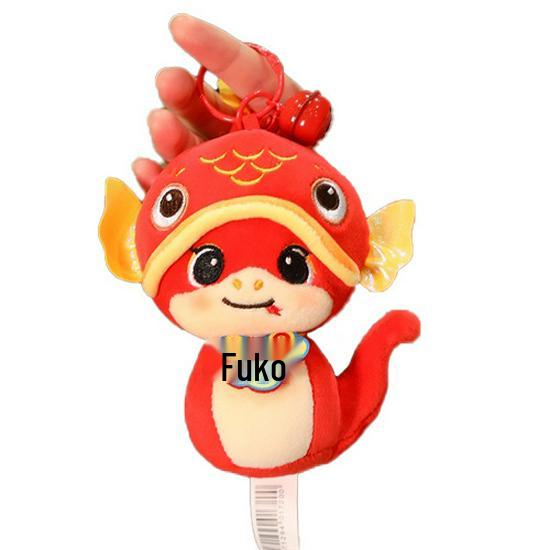 2025 Year of the Snake Zodiac Plush Mascot Toy - Festive Pendant & Annual Meeting Gift