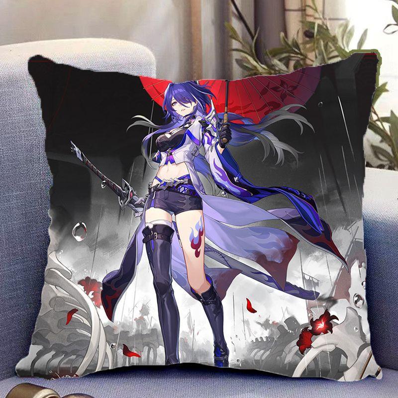 Honkai Star Dome Railway Unterwelt Doppelseitiges Peripheres Kissen Büro Wohnheim Kissen Als Geburtstagsgeschenk für Freunde