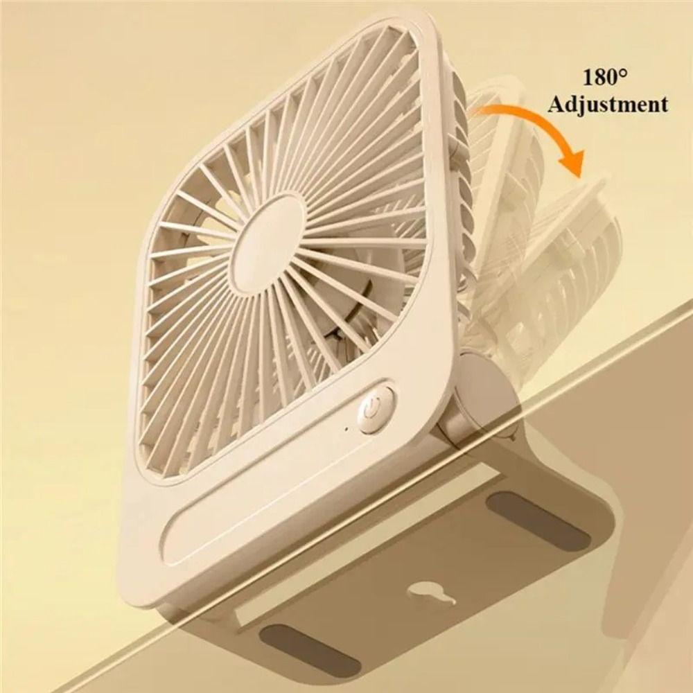 Compact Mini Rechargeable Fan Low Noise Gentle Wind Silent Fan Magnetic Design Rechargeable Power Supply Magnetic Wall Mount Fan
