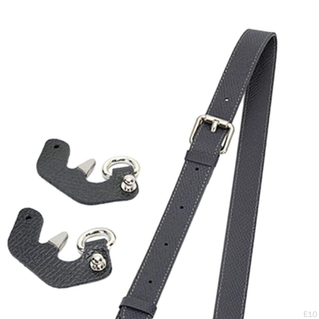 Adjustable Length Bag Strap for Crossbody Use, PU Leather