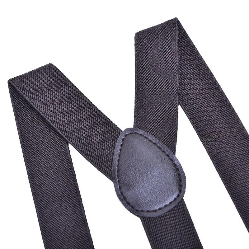 Adult Solid Color Suspenders for Men Women - Dress Shirt Pants Braces Straps for Wedding Party Suit Skirt Apparel