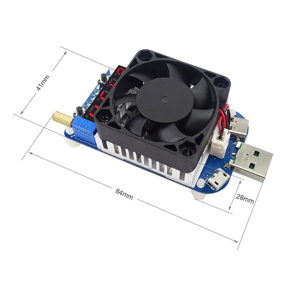 HD35 HD25 Trigger Electronic Load Resistor USB Discharge Battery Tester 35W for QC2.0/3.0 Trigger Adjustable Voltage Current