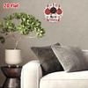 2D Metal Christmas Ball Ornament, 3.15 Inch Iron Wall Decor, Snowflake Design with Merry Christmas Lettering