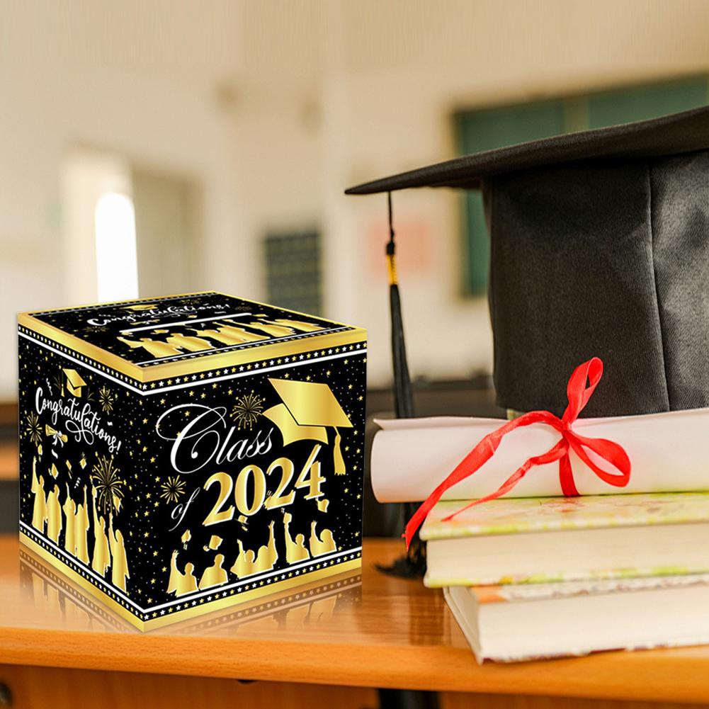 2025 Graduation Money Box Pull Cash Gift Box with Pull Out Card Money Clip Cash DIY Set Multifunctional for Graduation Favors