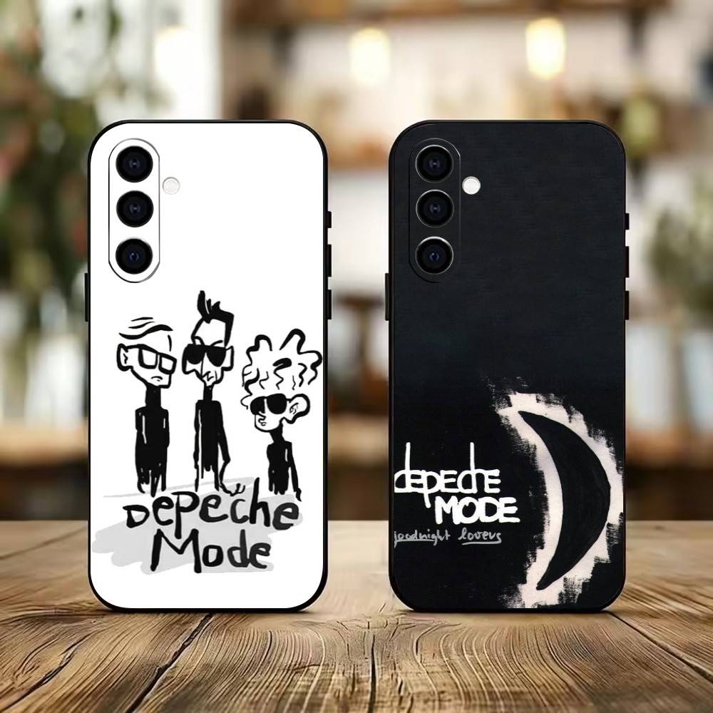 DM-Depech Band Mode Phone Case For Samsung Galaxy A73,A72,A71,A70,A53,A52,A51,Others Soft Black Cover