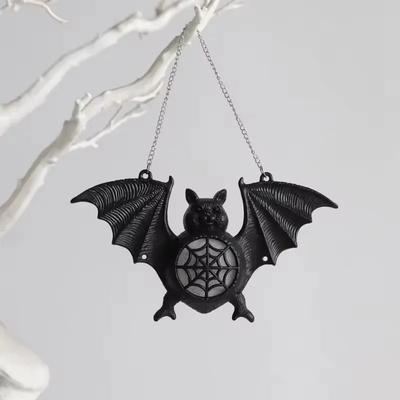 Halloween Black Bat LED Lights Bar with Glowing Bat Pendant Scene Decoration Glowing Bat Festive Atmosphere Party Ornament