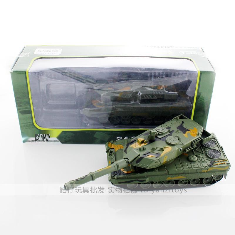 KDW Model German Leopard 2A6 Military Tank Alloy Armored Vehicle Music/Sound