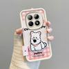 KEYSION Cartoon Cute Plush Embroidery Case for Redmi Note 15 Pro 5G 15 4G with Lanyard Silicone Shockproof Phone Cover for Xiaomi POCO M8 5G