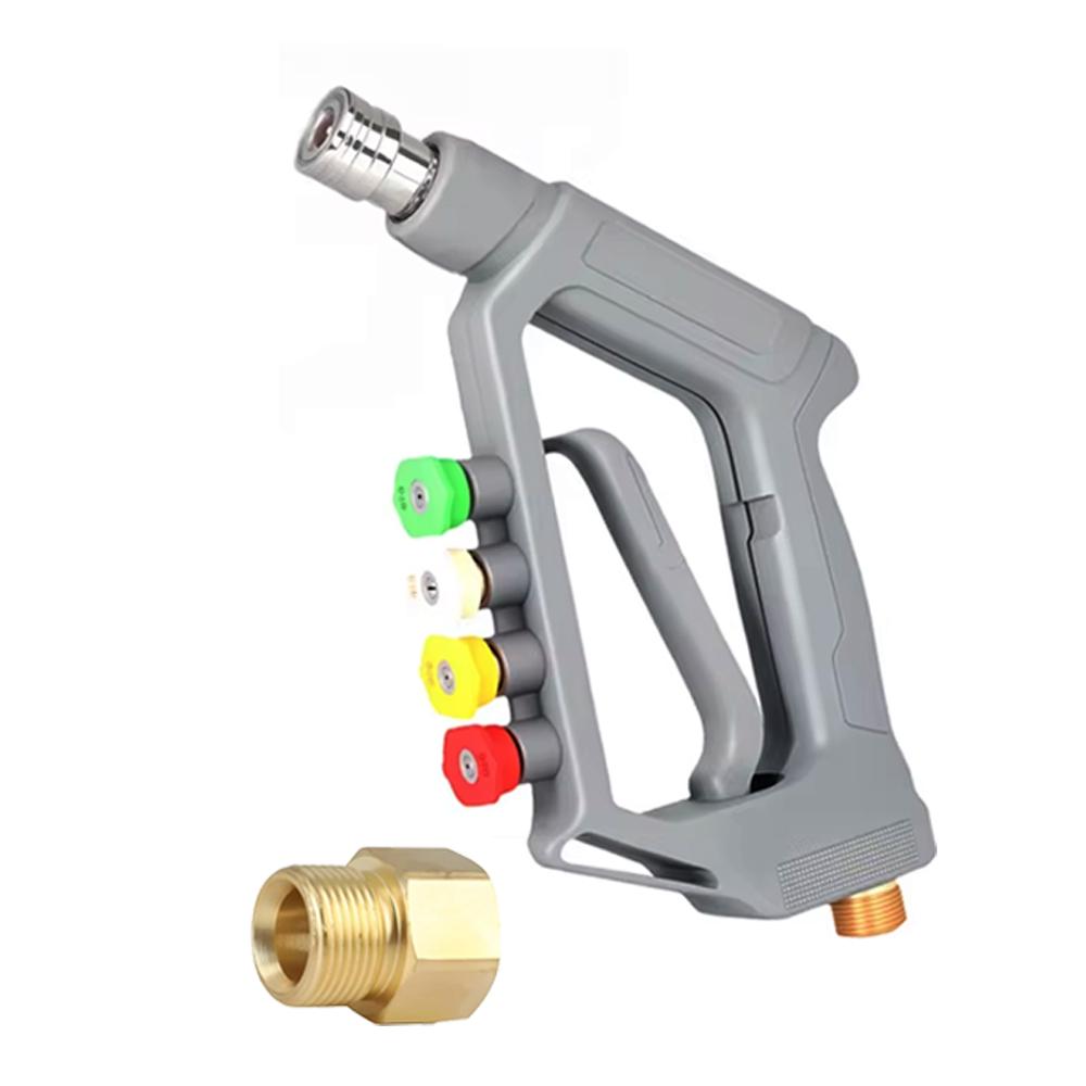 5000psi High Pressure Car Wash Water Gun Dual Purpose Switch Stainless Steel Dual Valve Foam Cannon Car Wash Tool