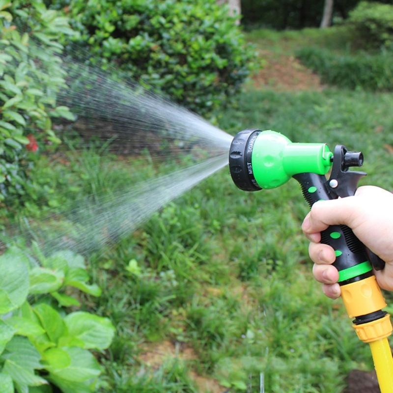 Garden Hose Nozzle Sprayer 7 Adjustable Watering Pattern Nozzle for Water Hose, Nonslip Garden Spray Nozzle Hose Attachment for Car Washing, Watering