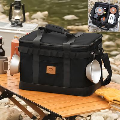 Outdoor Camping Meal Bag Large Camping Tool Picnic Travel Bags Waterproof Portable Storage Lamp Tableware Bag Outdoor Equipment
