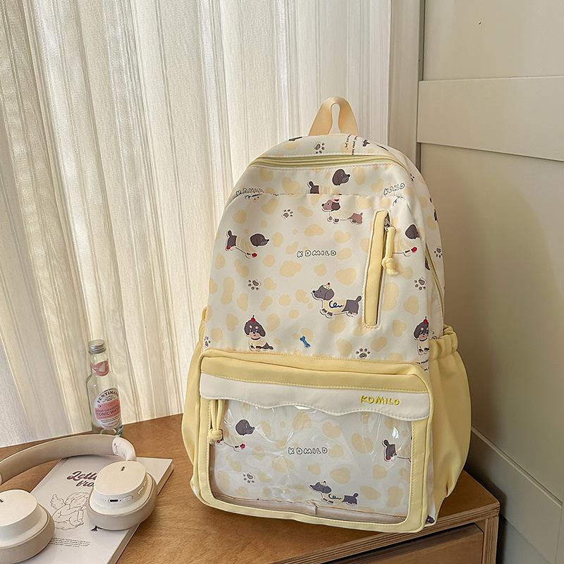 Schoolbag1011 New High School Schoolbag Female Niche Cute Large Capacity Casual Backpack College Style Backpack Male
