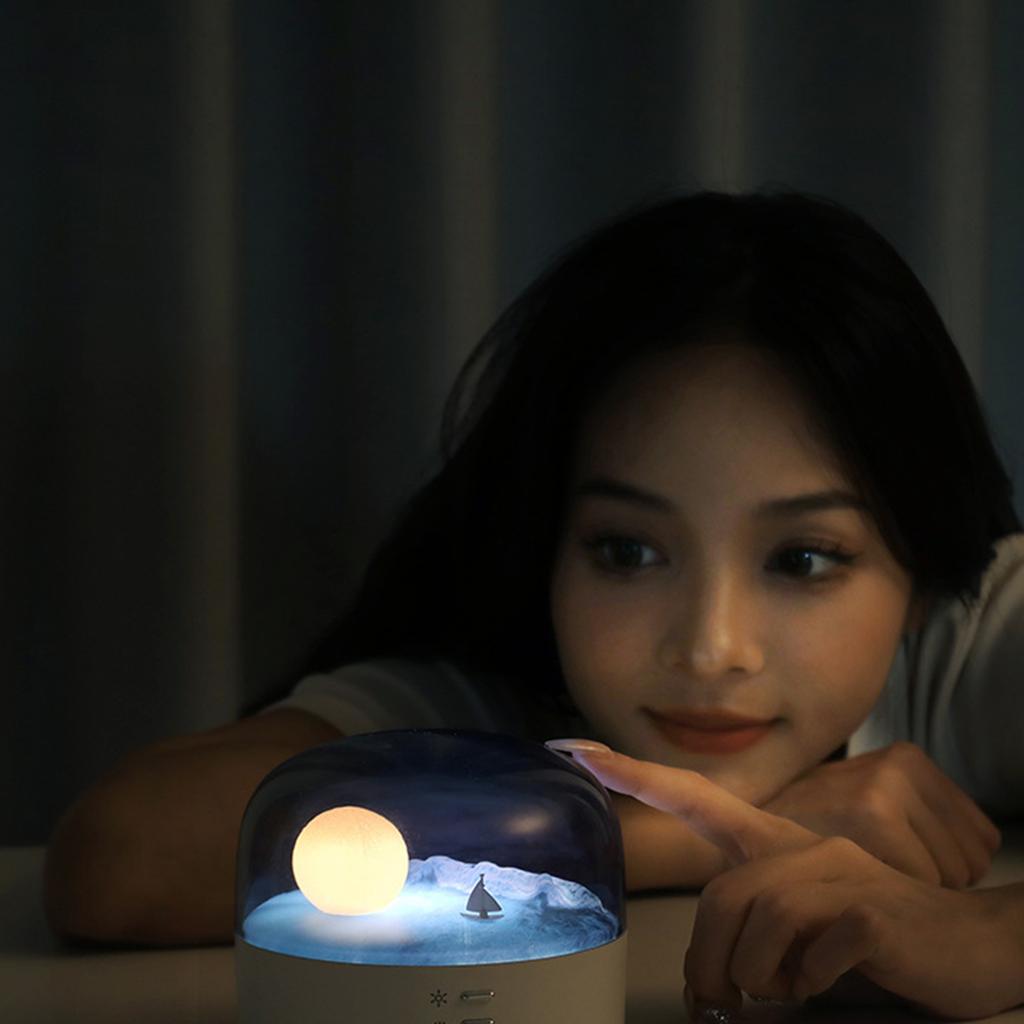 Moon Bluetooth Audio Atmosphere Lamp Ornaments Eye Protection Gradient Light Adjustable Night Light Bedroom Speaker Lamp
