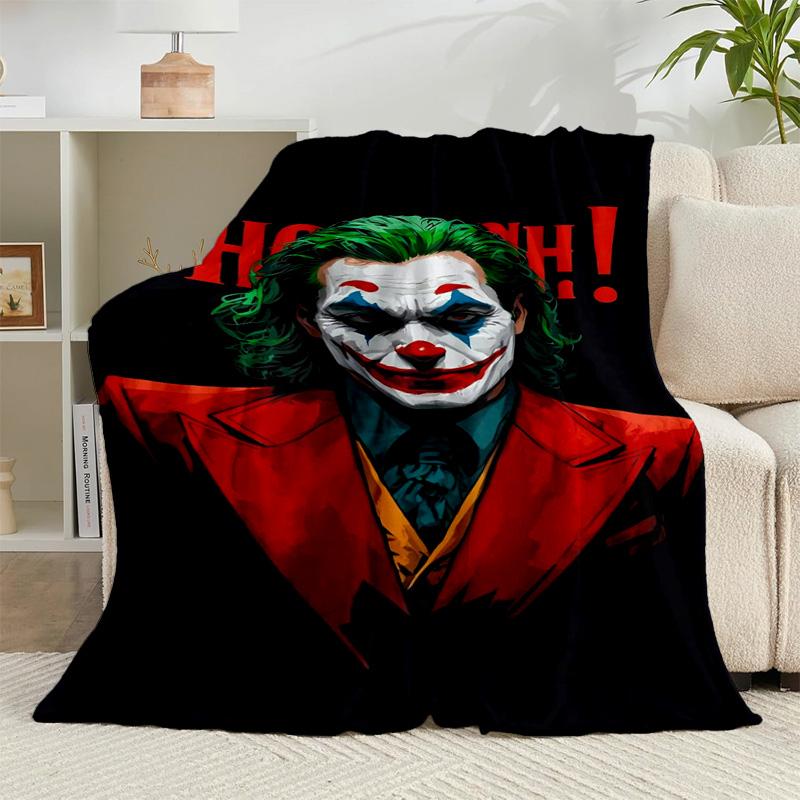 1 Stück coole Clowns-Muster Flanelldecke Geschenk, Geeignet für Männer und Frauen, Weich, Ideal für Betten und Sofa, Geburtstags- oder Weihnachtsgeschenk