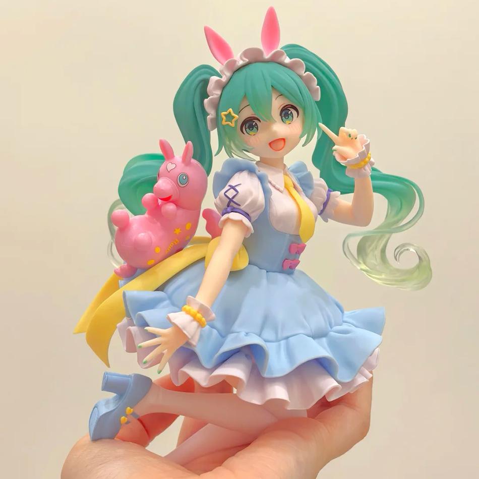 17CM Hatsune Miku Anime Figure Kawaii Pvc Model Doll Action Figurals Rody Fairy Tale Collect Ornaments Christmas Toys Gifts