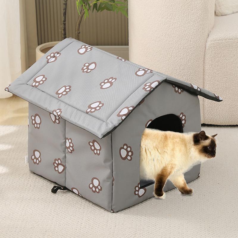 Outdoor Waterproof Cat House Insulated Feral Cat House Shelter For Winter Insulated Outside Feral Cat House Shelter With Door