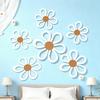 Wooden Flower Wall Decoration Rustic Wood Art Sign Bohemia Flower Wall Hanging Set Rustic Wooden Floral Art Decor for Home