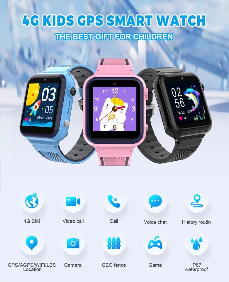 4G 1.44 Inch IPS Touch Screen Kid Smart Watches GPS AGPS WIFI LBS Precise Location Digital Time Watch for Kids DH13