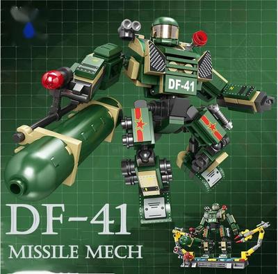 KAZI 200 + PZ Missile Mech Guerriero mutaforma puzzle per bambini building block giocattolo deformazione God of War modello di assemblaggio ragazzi