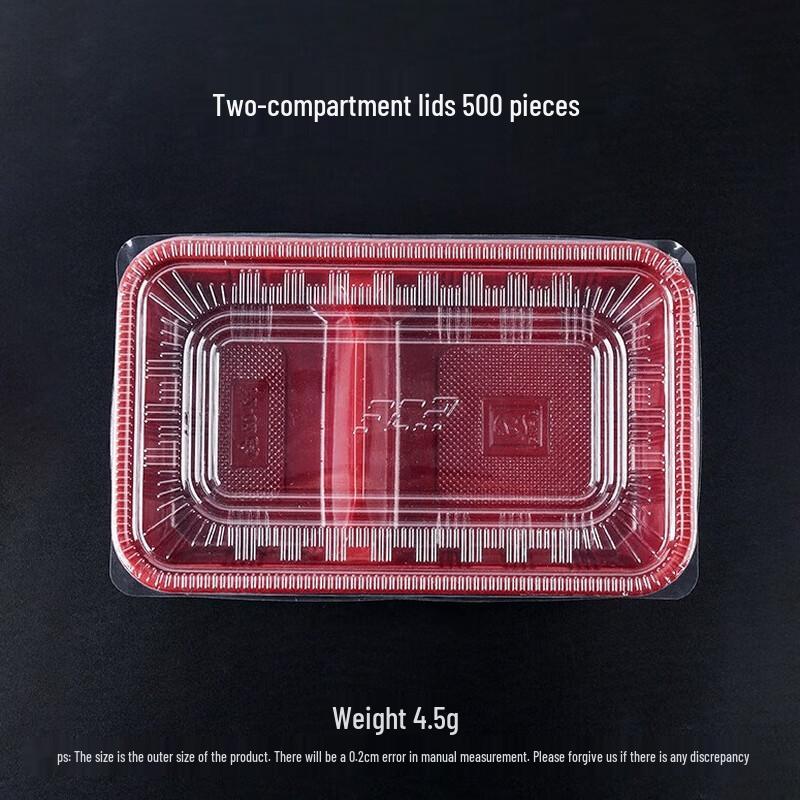 HUIHUADU 850ml Thickened Disposable Multi-Compartment Bento Boxes