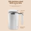 380ML Electric Coffee Self Mixing Mug Temperature Display BPA-free Coffee Stirring Mug Rechargeable Automatic Magnetic Cup