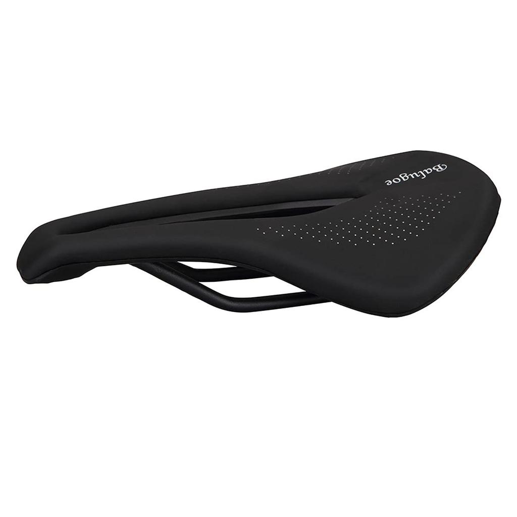 Aking Bicycle MTB Road Bike Racing Breathable PU Soft Seat Faux Black Saddle, Saddle, Lightweight, Leather, Comfortable, Shock-Absorbing, Cushion,
