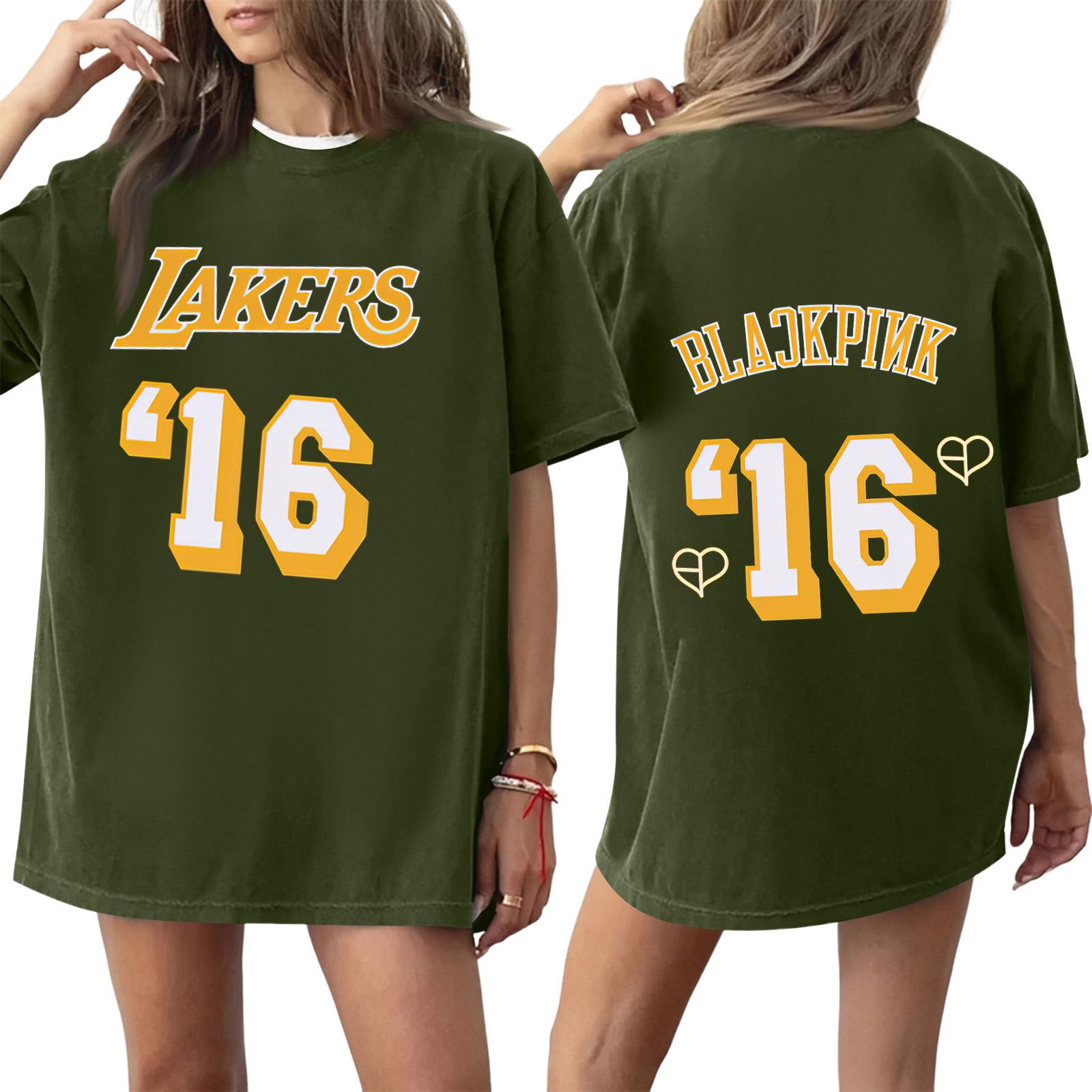 

Женская футболка с круглым вырезом и короткими рукавами с принтом L