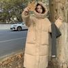 Down Cotton Coat for Women Loose 2025 Winter New Korean Thick Bread Coat Over Knee Preppy Style Coat