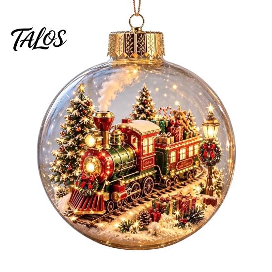 Kleine kerstcadeaus Transparante kerstballen, Acryl hangdecoratie met peperkoekhuisje Feestelijke huisaccenten Rendier Kerstman Boom Binnen