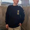 Converse CNY Sweatshirts Men's Black Lapel Moderate Other 10025505-A03