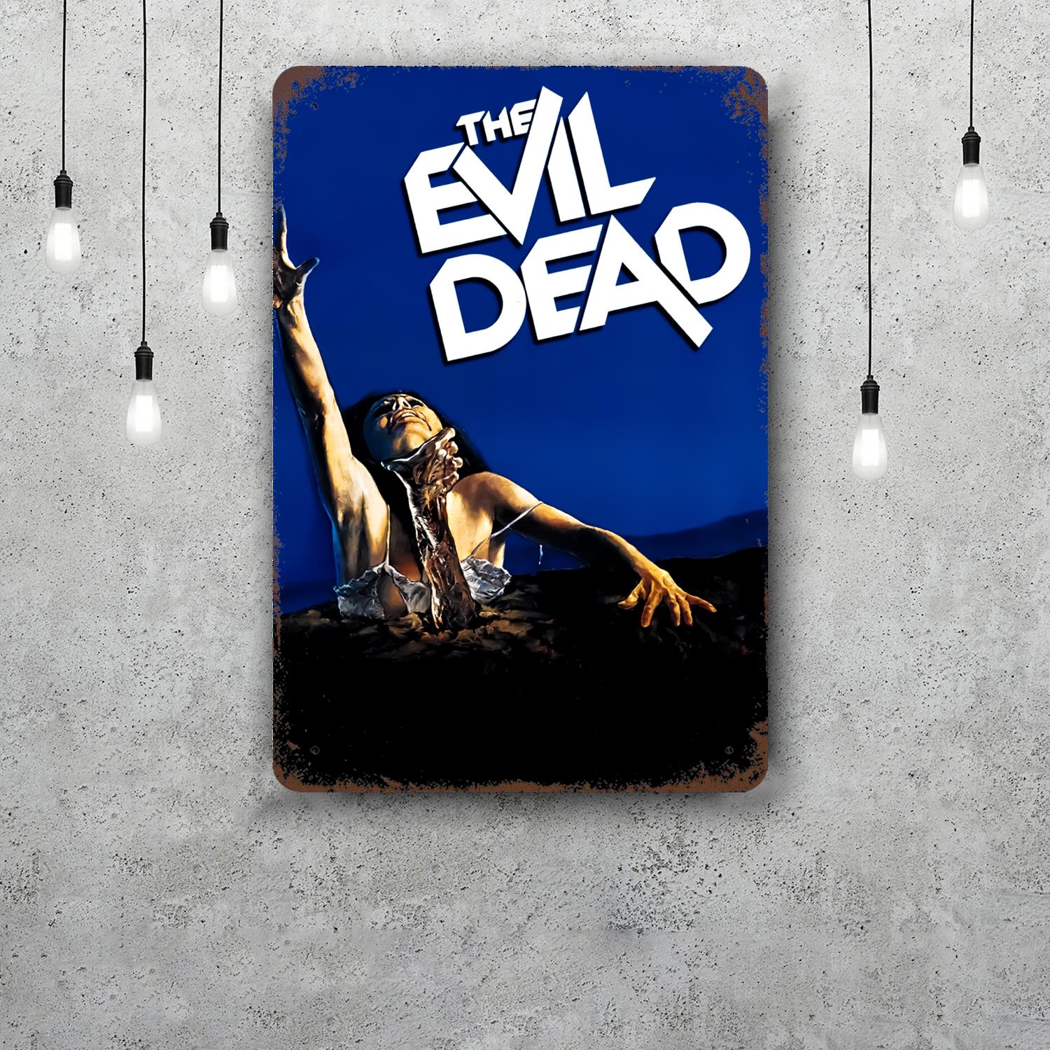 

evil dead Metal Signs wall decor Vintage Tin Signs Captain Metal Poster Decor for Bar Pub Club Wall Decoration 20x30cm（7.8x11.8inch）