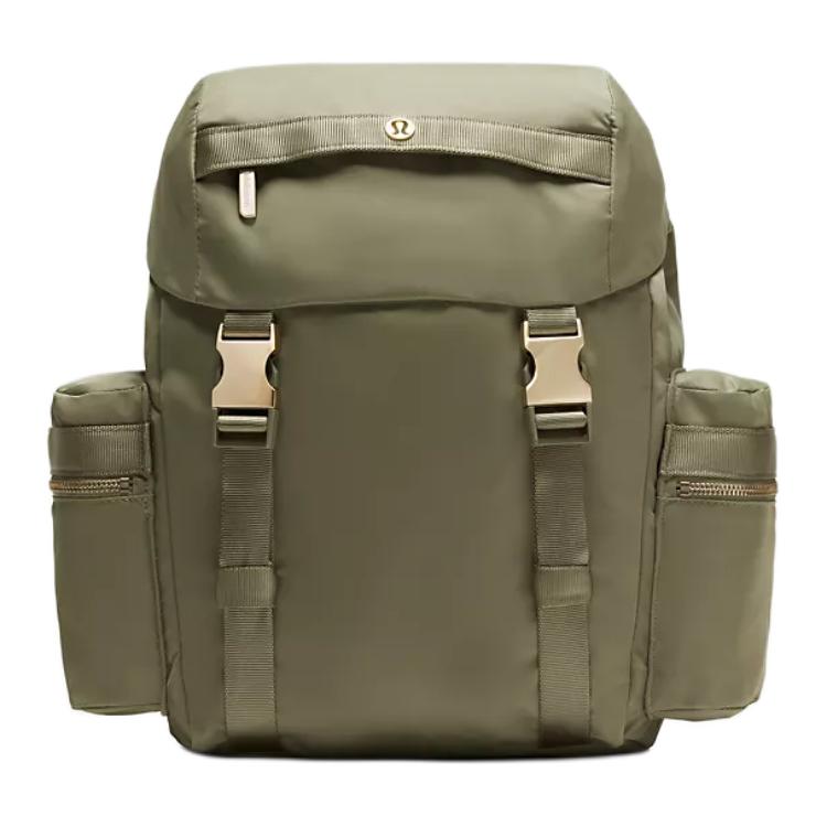 Lululemon Wunderlust 14L Versatile Lightweight Nylon Backpack Unisex Backpacks Laurel-Leaf LU9COIS-062214 Laurel Leaf
