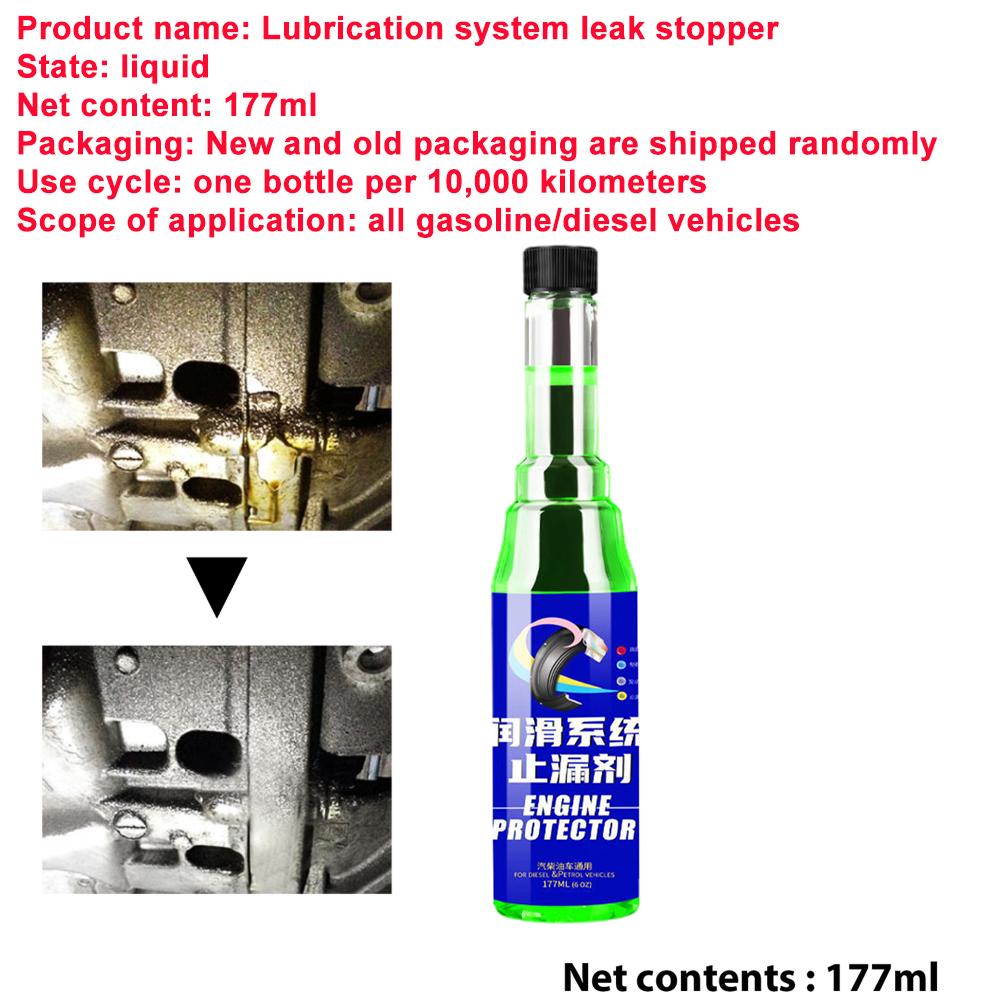Engine Oil Leak Sealer 120ml Lubrication Motor Oil Additive Stop Leak Sealing Liquid Oil Stop Leak Additive For Car Engine Seal