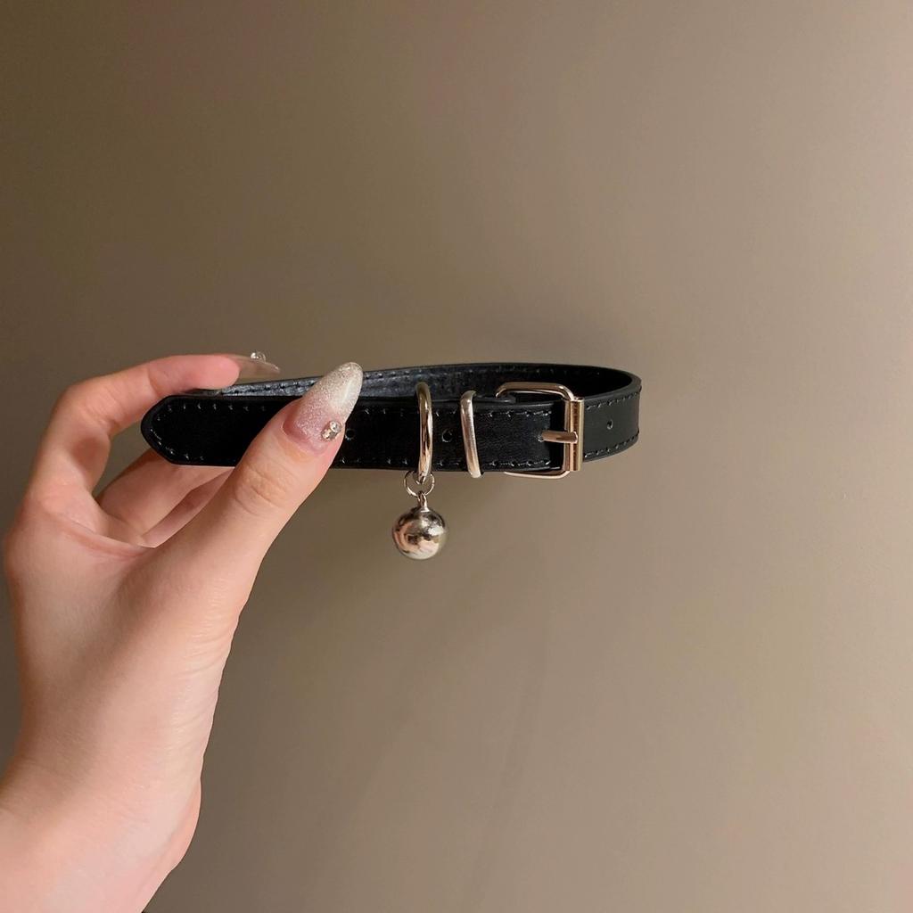 Black Bell Choker Sweet Cool Collar Female Collarbone Chain Neck Chain M Versatile Neck Strap Chocker Male Neck Ring Babes