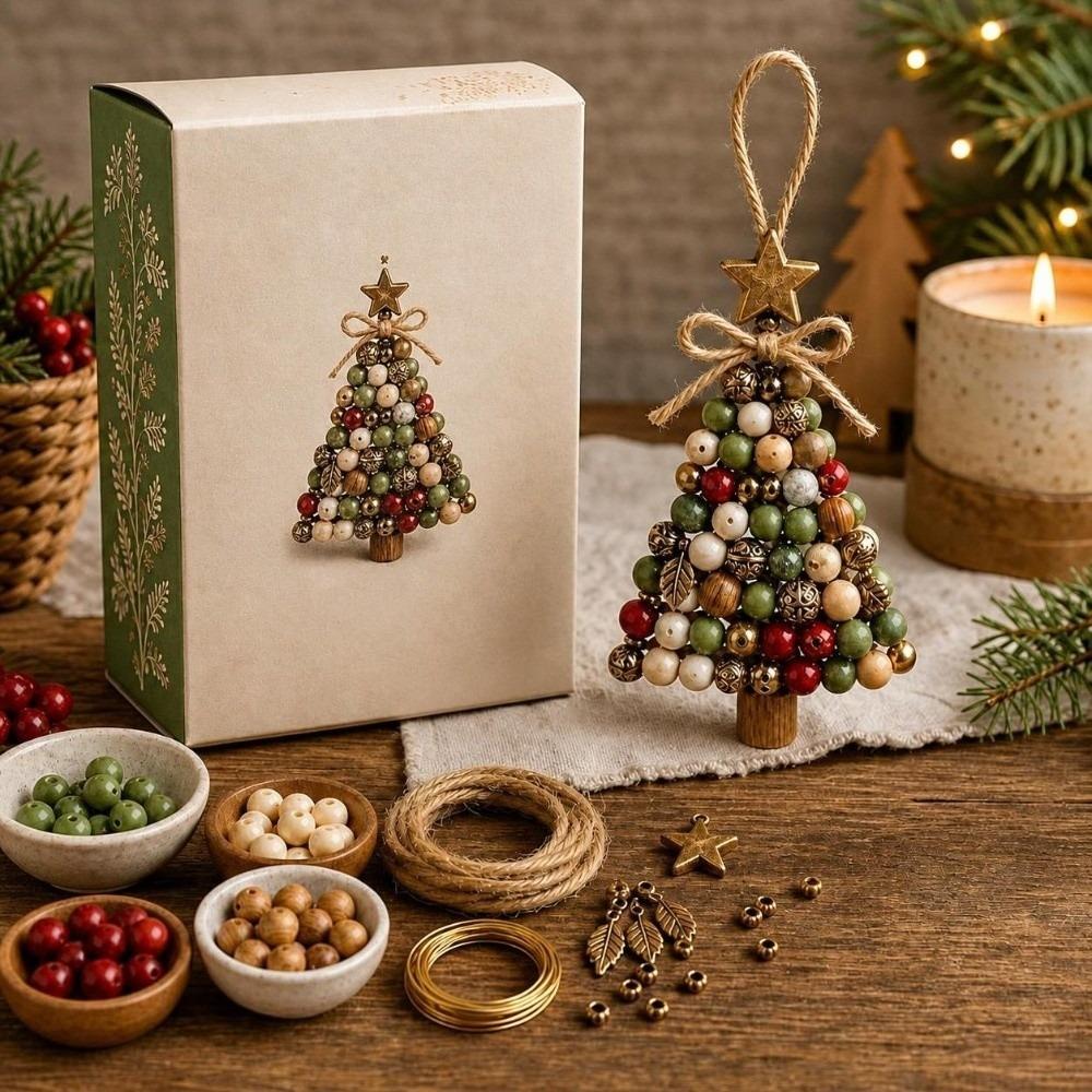 DIY Weihnachtsbaumschmuck-Set Perlen-Weihnachtsbastelset Festliche Feiertagsaktivität