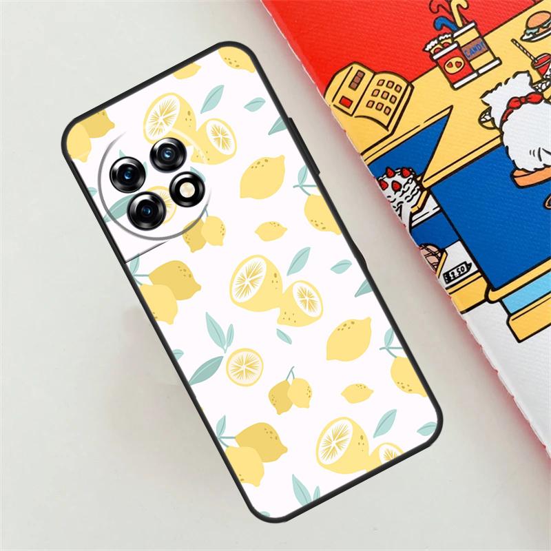 Fruit Lemon Case For OnePlus 11 12 8 9 10 Pro 10R 9R 8T 10T 12R Nord N10 N20 N30 CE 4 3 2 Lite Cover