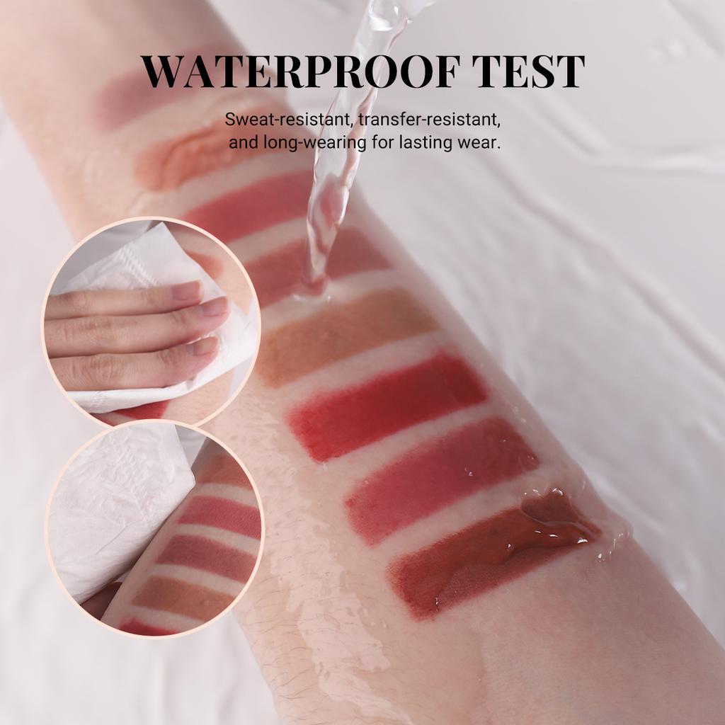 Sexy Nude Matte Lipstick Multi-functional for Lips and Cheeks Long Lasting Waterproof Smudge-proof Dual-purpose Makeup for Women