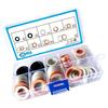 80pcs Oil Sump Drain Sealing Gasket Assortment For Screws Fastener Rubber Steel Flat Ring Seal Auto Tool Box For Car Truck Use