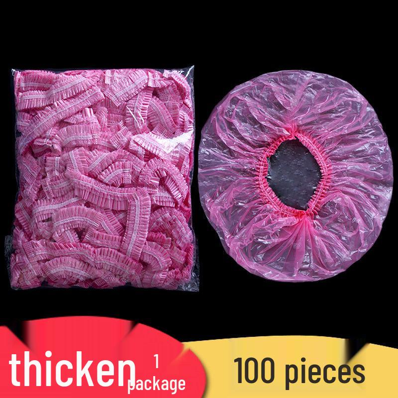 Thickened Waterproof Disposable Shower Cap for Dyeing, Bathing, and Salon Use