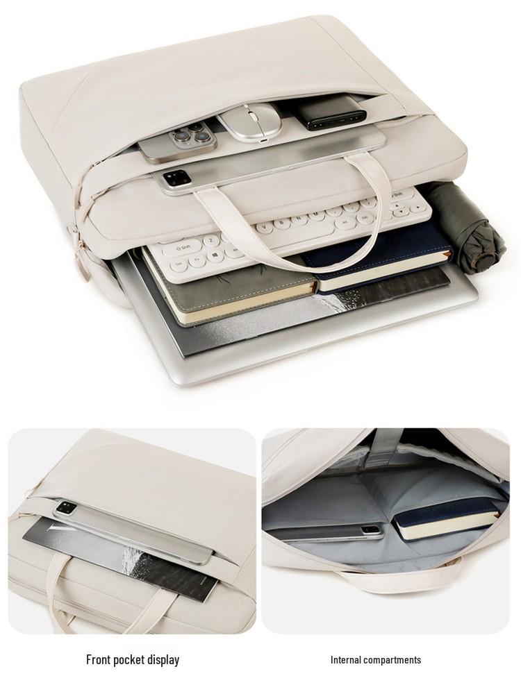 16-Inch Airbag Laptop Bag: Large Capacity, Thick Handheld Briefcase with Custom Logo