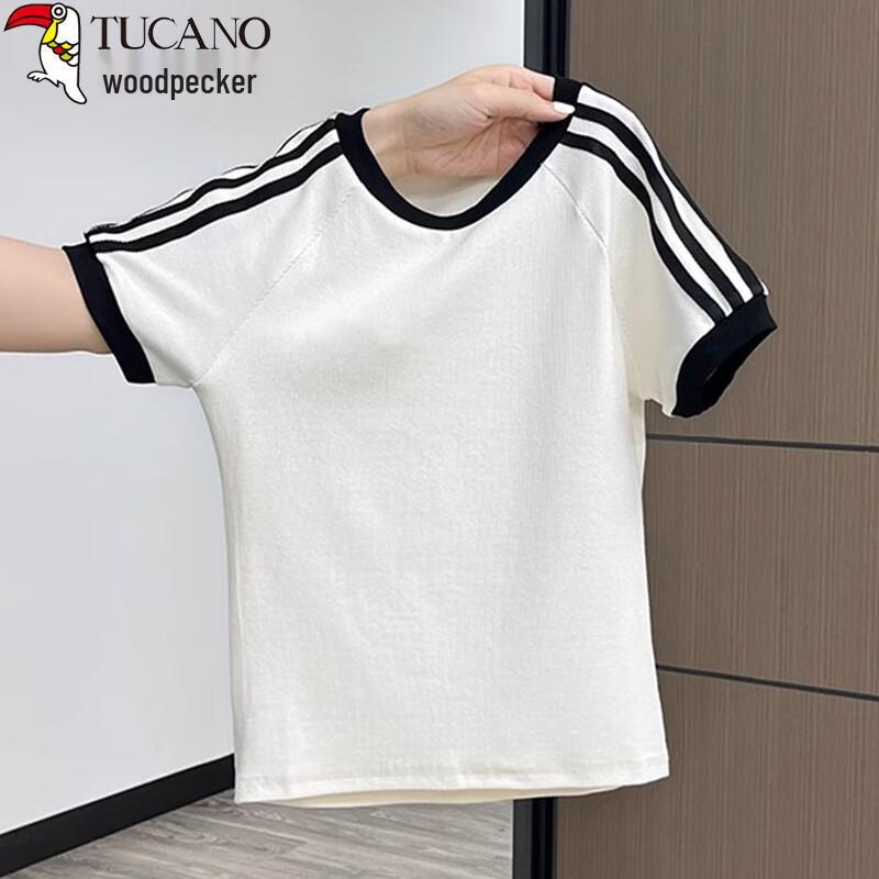Woodpecker Women's Cropped Short Sleeve T-Shirt