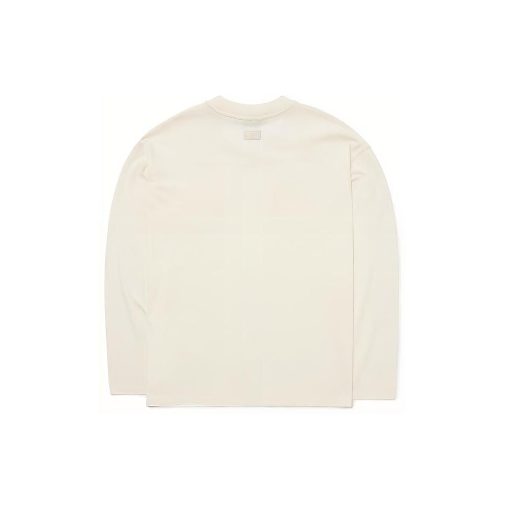 New MLB Base Logo T Shirts Unisex Cream 3ATSB0124-50CRS