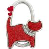 7cmx5cmx1cm Stilvoller Taschenhaken Hänger Faltbar Handtaschen Tischhaken Rote Katze