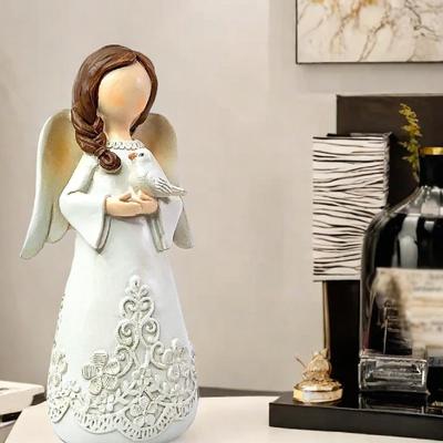 Engel Statue Figur Sammlung Harz Skulptur Desktop Ornament für Büro Wohnzimmer