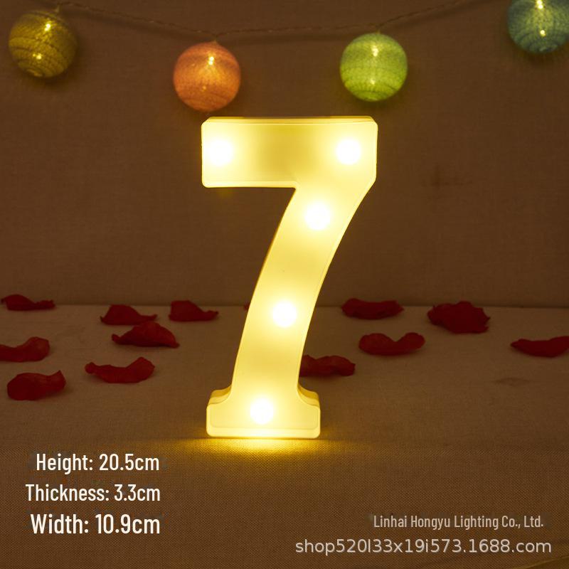 26 English Letter Night Lamp for Wedding Proposal or Decor