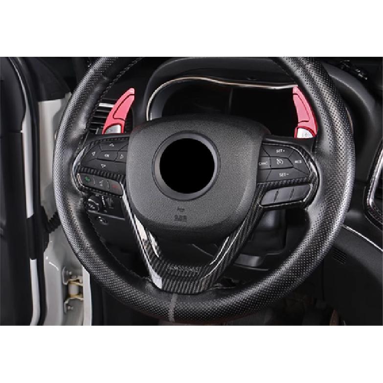Steering Wheel Lid ABS Cover Trim For 2014- Jeep Grand Cherokee Carbon Fiber