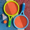 1 Set Bunte Plastik-Badminton-Tennis-Kombi-Schläger-Set mit 2 Bällen Geeignet für Party-Interaktionsspiele Sportaktivitäten ZYF