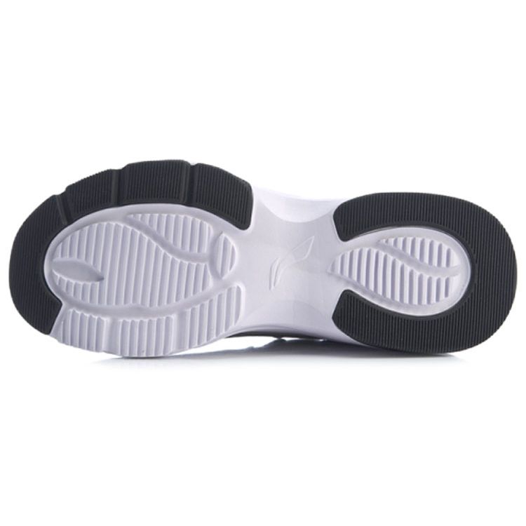 Li-Ning Aurora Wind Slip-Resistant Durable Low-Top Sports Casual Shoes Women Sneaker Black White AGCP108-5