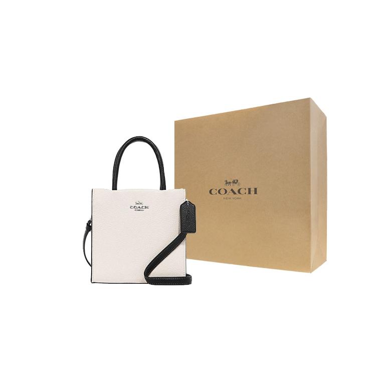 Coach Cally Cow Leather Handbag , Shoulder Bag , Crossbody Bag Mini Women's White (Unisex) Handbags CE598 SVNOK